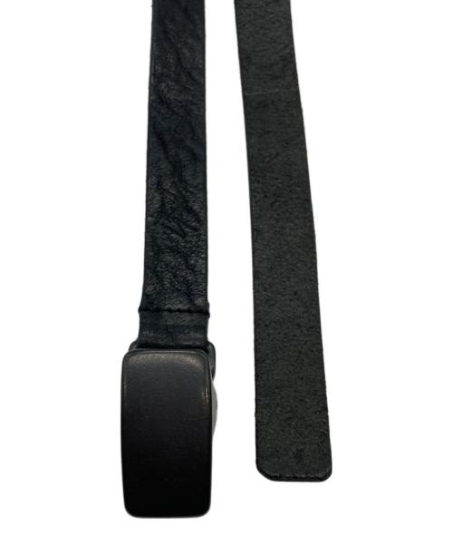 YOHJI YAMAMOTO（ヨウジヤマモト）YOHJI YAMAMOTO (ヨウジヤマモト) レザーベルト ブラックの古着・服飾アイテム