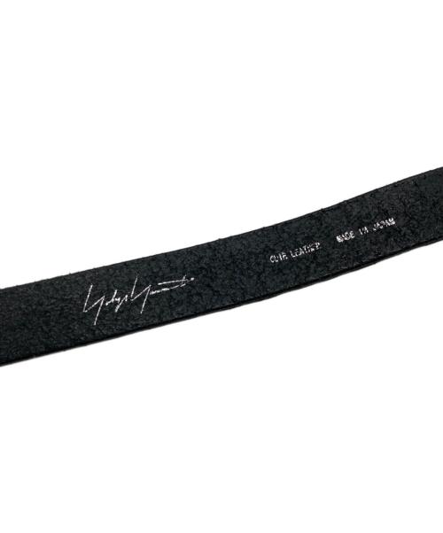 YOHJI YAMAMOTO（ヨウジヤマモト）YOHJI YAMAMOTO (ヨウジヤマモト) レザーベルト ブラックの古着・服飾アイテム