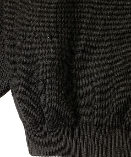 VETEMENTS（ヴェトモン）VETEMENTS (ヴェトモン) フロントロゴニット ブラック サイズ:XLの古着・服飾アイテム