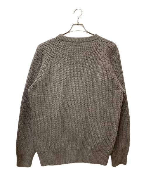 ATON（エイトン）ATON (エイトン) ラグランニット カーキ サイズ:04の古着・服飾アイテム