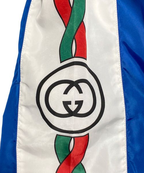 GUCCI（グッチ）GUCCI (グッチ) Waterproof nylon shorts with Interlocking G print ブルー サイズ:50の古着・服飾アイテム