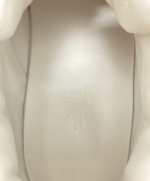HERMES（エルメス）HERMES (エルメス) バックルデザインハイカットスニーカー ホワイト サイズ:36の古着・服飾アイテム