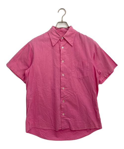 Yohji Yamamoto pour homme（ヨウジヤマモト プールオム）Yohji Yamamoto pour homme (ヨウジヤマモト プールオム) 製品染コットン半袖シャツ ピンク サイズ:3の古着・服飾アイテム