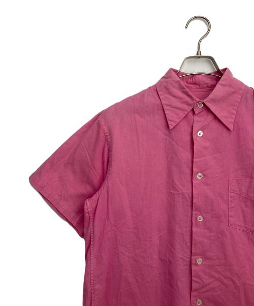 Yohji Yamamoto pour homme（ヨウジヤマモト プールオム）Yohji Yamamoto pour homme (ヨウジヤマモト プールオム) 製品染コットン半袖シャツ ピンク サイズ:3の古着・服飾アイテム