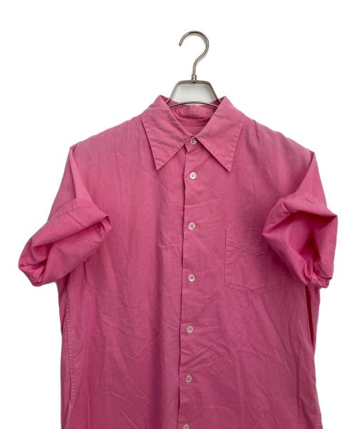 Yohji Yamamoto pour homme（ヨウジヤマモト プールオム）Yohji Yamamoto pour homme (ヨウジヤマモト プールオム) 製品染コットン半袖シャツ ピンク サイズ:3の古着・服飾アイテム
