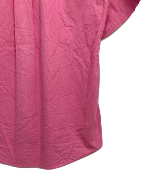 Yohji Yamamoto pour homme（ヨウジヤマモト プールオム）Yohji Yamamoto pour homme (ヨウジヤマモト プールオム) 製品染コットン半袖シャツ ピンク サイズ:3の古着・服飾アイテム