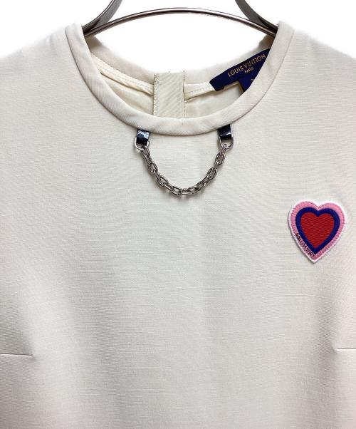 LOUIS VUITTON（ルイ ヴィトン）LOUIS VUITTON (ルイ ヴィトン) ノースリーブフリルワンピース アイボリー サイズ:34の古着・服飾アイテム