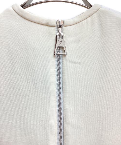 LOUIS VUITTON（ルイ ヴィトン）LOUIS VUITTON (ルイ ヴィトン) ノースリーブフリルワンピース アイボリー サイズ:34の古着・服飾アイテム