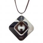 HERMESエルメス）の古着「バッファローホーンネックレス」｜シルバー