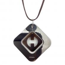 HERMES（エルメス）の古着「バッファローホーンネックレス」｜シルバー