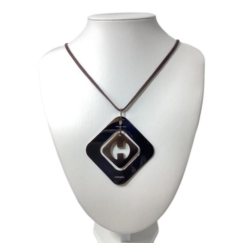 HERMES（エルメス）HERMES (エルメス) バッファローホーンネックレス シルバーの古着・服飾アイテム