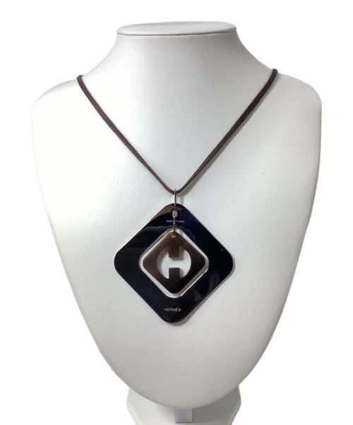 HERMES（エルメス）HERMES (エルメス) Buffalo horn necklace（バッファローホーンネックレス） シルバーの古着・服飾アイテム