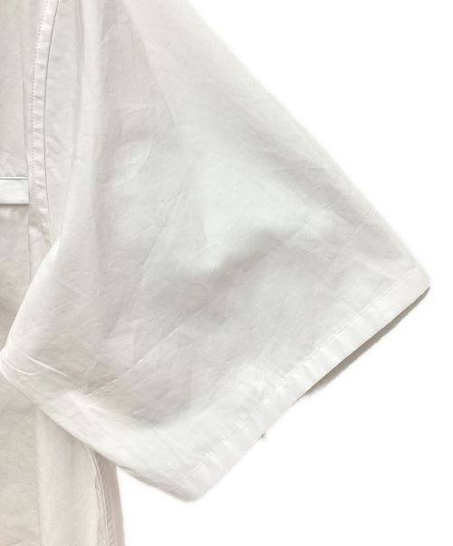 PRADA（プラダ）PRADA (プラダ) Plain Cotton Logo Luxury Shirts ホワイト サイズ:Sの古着・服飾アイテム