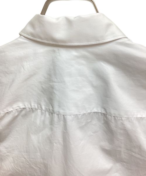 PRADA（プラダ）PRADA (プラダ) Plain Cotton Logo Luxury Shirts ホワイト サイズ:Sの古着・服飾アイテム