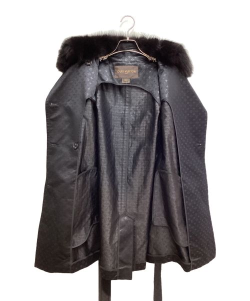 LOUIS VUITTON（ルイ ヴィトン）LOUIS VUITTON (ルイ ヴィトン) モノグラムファーコート ブラック サイズ:34の古着・服飾アイテム
