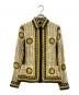 VERSACE（ヴェルサーチェ）の古着「総柄ブラウス」｜ホワイト×ブラック×イエロー