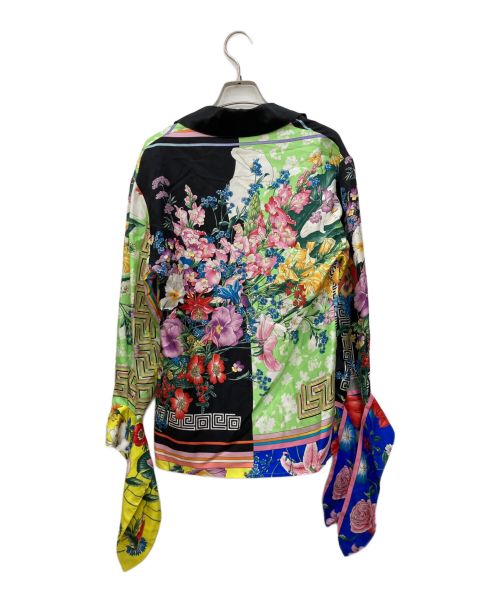 VERSACE（ヴェルサーチェ）VERSACE (ヴェルサーチ) フラワー総柄ブラウス マルチカラー サイズ:36の古着・服飾アイテム