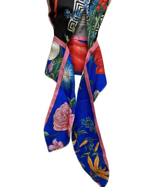 VERSACE（ヴェルサーチェ）VERSACE (ヴェルサーチ) フラワー総柄ブラウス マルチカラー サイズ:36の古着・服飾アイテム