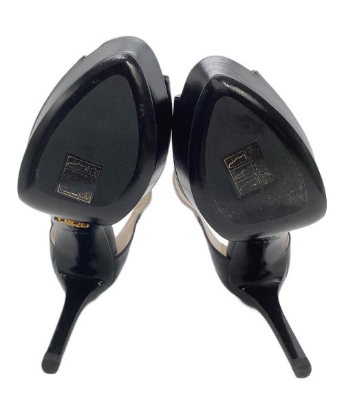 PRADA（プラダ）PRADA (プラダ) ヒールパンプス ブラック×ホワイト サイズ:36の古着・服飾アイテム