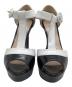 PRADA (プラダ) ヒールパンプス ブラック×ホワイト サイズ:36：11000円