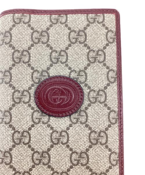 GUCCI（グッチ）GUCCI (グッチ) インターロッキングGGスプリームパスポートケース ベージュの古着・服飾アイテム