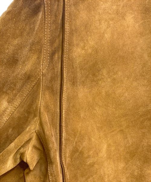 PRADA（プラダ）PRADA (プラダ) Suede leather jacket（スウェードレザージャケット） ブラウン サイズ:50の古着・服飾アイテム