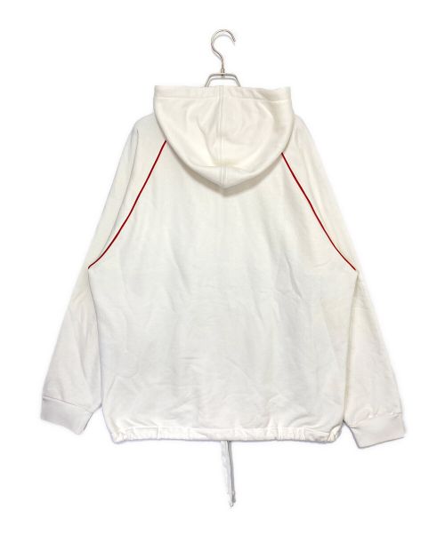 GUCCI（グッチ）GUCCI (グッチ) ウェブ＆GUCCI ラベル付き スウェットシャツ アイボリー サイズ:XLの古着・服飾アイテム