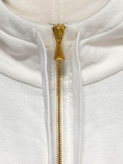 GUCCI（グッチ）GUCCI (グッチ) ウェブ＆GUCCI ラベル付き スウェットシャツ アイボリー サイズ:XLの古着・服飾アイテム