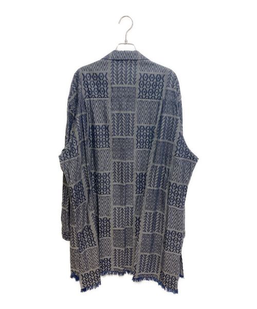 Yohji Yamamoto pour homme（ヨウジヤマモト プールオム）Yohji Yamamoto pour homme (ヨウジヤマモト プールオム) 23AW Open Collar Pattern Shirt グレー サイズ:3の古着・服飾アイテム