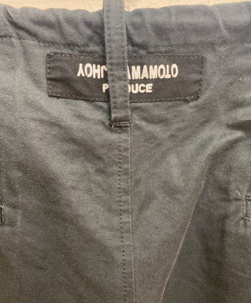 Yohji Yamamoto pour homme（ヨウジヤマモト プールオム）Yohji Yamamoto pour homme (ヨウジヤマモト プールオム) フラワー刺繍紐パンツ ブラック サイズ:3の古着・服飾アイテム