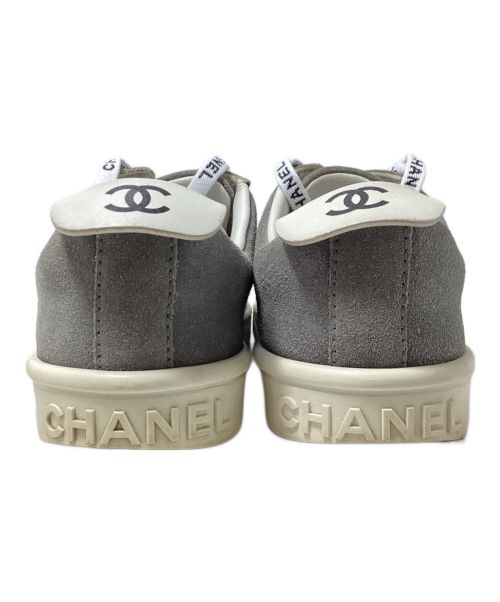 CHANEL（シャネル）CHANEL (シャネル) スウェードレザースニーカー グレー サイズ:36の古着・服飾アイテム