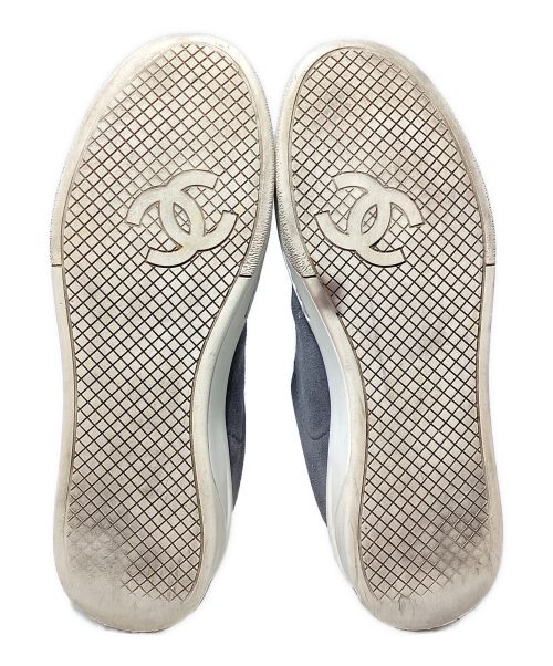 CHANEL（シャネル）CHANEL (シャネル) スウェードレザースニーカー グレー サイズ:36の古着・服飾アイテム