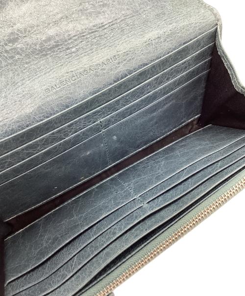 BALENCIAGA（バレンシアガ）BALENCIAGA (バレンシアガ) 長財布 ブルーの古着・服飾アイテム