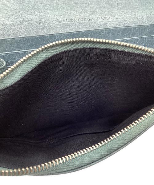 BALENCIAGA（バレンシアガ）BALENCIAGA (バレンシアガ) 長財布 ブルーの古着・服飾アイテム