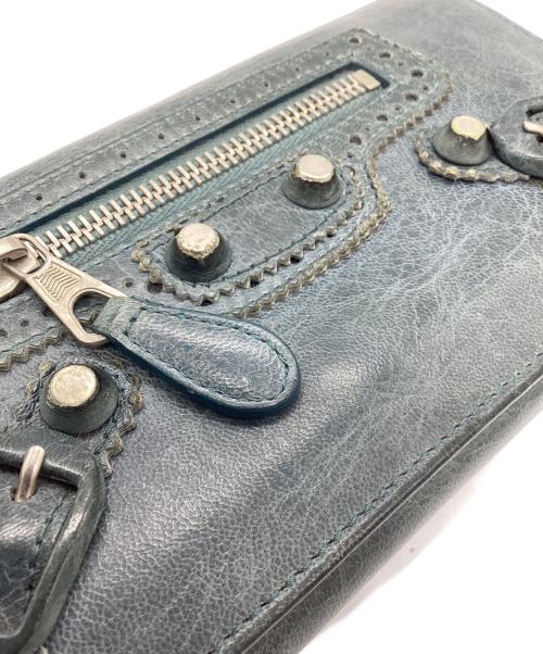 BALENCIAGA（バレンシアガ）BALENCIAGA (バレンシアガ) 長財布 ブルーの古着・服飾アイテム