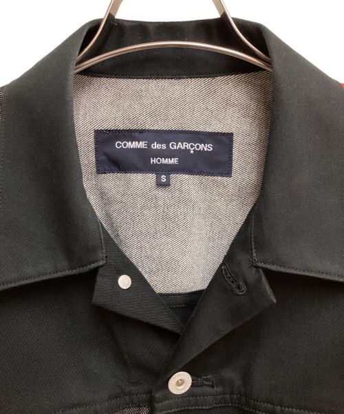 COMME des GARCONS HOMME（コムデギャルソン オム）COMME des GARCONS HOMME (コムデギャルソン オム) 23AW パッチワークデニムジャケット ブラック サイズ:Sの古着・服飾アイテム
