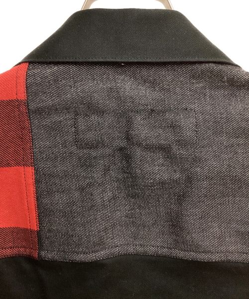 COMME des GARCONS HOMME（コムデギャルソン オム）COMME des GARCONS HOMME (コムデギャルソン オム) 23AW パッチワークデニムジャケット ブラック サイズ:Sの古着・服飾アイテム