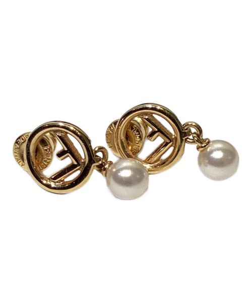 FENDI（フェンディ）FENDI (フェンディ) Pearl accessory earrings（パールアクセサリーピアス） ゴールド サイズ:-の古着・服飾アイテム