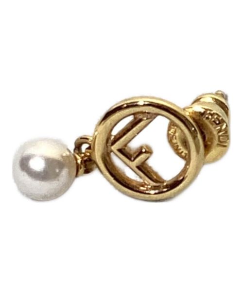 FENDI（フェンディ）FENDI (フェンディ) Pearl accessory earrings（パールアクセサリーピアス） ゴールド サイズ:-の古着・服飾アイテム