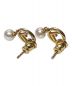 中古・古着 FENDI (フェンディ) Pearl accessory earrings（パールアクセサリーピアス） ゴールド サイズ:-：35000円