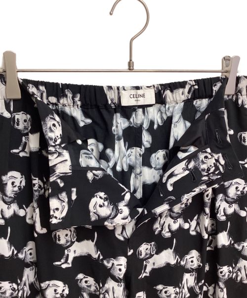 CELINE（セリーヌ）CELINE (セリーヌ) Amy Dorian (エイミー・ドリアン) CELINE ×Amy Dorian Easy pants（セリーヌ×エイミー・ドリアン イージーパンツ） ブラック サイズ:48の古着・服飾アイテム