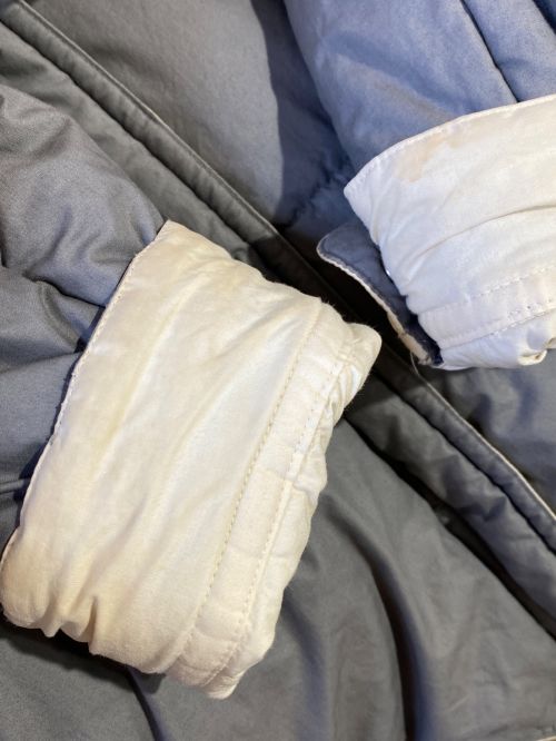 ISSEY MIYAKE（イッセイミヤケ）ISSEY MIYAKE (イッセイミヤケ) ISSEY SPORT (イッセイスポーツ) Cotton Down Jacket （コットンダウンジャケット） ホワイト サイズ:9の古着・服飾アイテム
