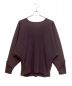 HOMME PLISSE ISSEY MIYAKE（オムプリッセ イッセイ ミヤケ）の古着「23SS Fringe pullover pleat cut and sew（フリンジプルオーバープリーツカットソー）」｜ワインレッド