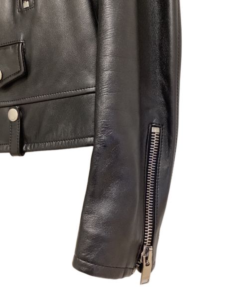 Saint Laurent Paris（サンローランパリ）Saint Laurent Paris (サンローランパリ) クラシックモーターサイクルライダースレザージャケット ブラック サイズ:38の古着・服飾アイテム
