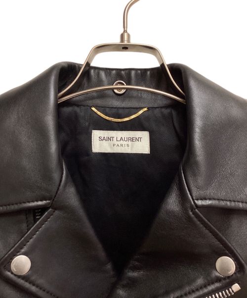 Saint Laurent Paris（サンローランパリ）Saint Laurent Paris (サンローランパリ) クラシックモーターサイクルライダースレザージャケット ブラック サイズ:38の古着・服飾アイテム