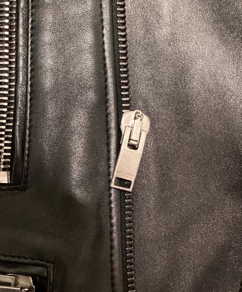 Saint Laurent Paris（サンローランパリ）Saint Laurent Paris (サンローランパリ) クラシックモーターサイクルライダースレザージャケット ブラック サイズ:38の古着・服飾アイテム