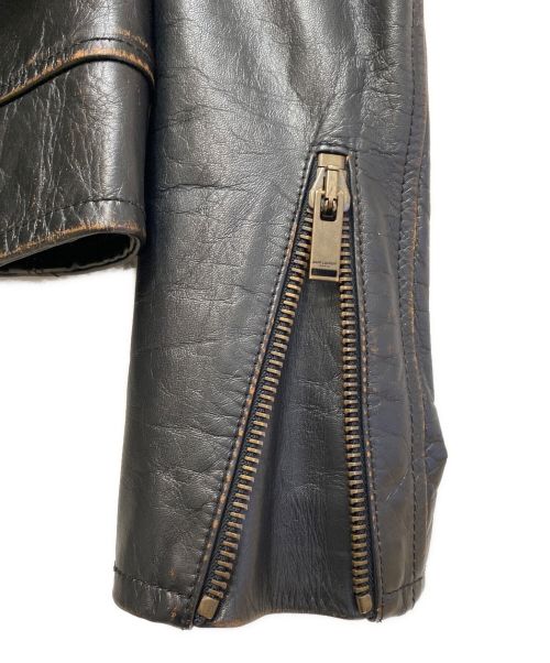 Saint Laurent Paris（サンローランパリ）Saint Laurent Paris (サンローランパリ) スタッズライダースジャケット ブラック サイズ:38の古着・服飾アイテム