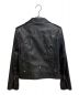 Saint Laurent Paris (サンローランパリ) スタッズライダースジャケット ブラック サイズ:38：120000円