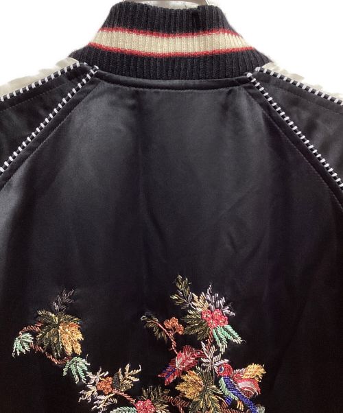 Saint Laurent Paris（サンローランパリ）Saint Laurent Paris (サンローランパリ) 19SS バード刺繍スカジャン ブラック サイズ:48の古着・服飾アイテム