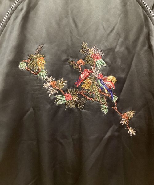 Saint Laurent Paris（サンローランパリ）Saint Laurent Paris (サンローランパリ) 19SS バード刺繍スカジャン ブラック サイズ:48の古着・服飾アイテム